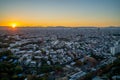 Cityscape of nagoya city in japan at dusk Royalty Free Stock Photo