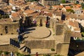 Explore Carcassonne ramparts fortress architecture Royalty Free Stock Photo