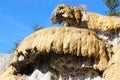 French Petrified Fountain of RÃÂ©otier, Hautes-Alpes Royalty Free Stock Photo