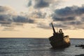 Old Rotten Shipwreck Located in Paphos, Cyprus