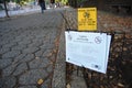 Pesticide Application, Caution, Do Not Enter, Parks And Recreation, NYC, NY, USA