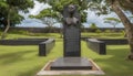 Located in the town of Diamant in Martinique, the Cap 110 memorial is a tribute to all the slaves who suffered the slave trade in Royalty Free Stock Photo