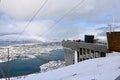 The View from the Top of the Fjellheisen Cable Car - TromsÃÂ¸, Norway Royalty Free Stock Photo