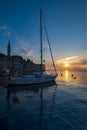 `The most beautiful sunset` Rovinj Royalty Free Stock Photo