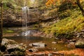 Closeup of Waterfall at Cloudland Canyon State Park, Georgia, USA Royalty Free Stock Photo