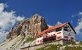 Locatelli chalet, Dolomites Mountains Royalty Free Stock Photo