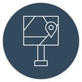 Location board Isolated Vector icon which can easily modify or edit