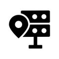 location data icon. Trendy location data logo concept on white b