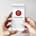 Location Finder Map Application Concept Royalty Free Stock Photo
