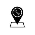 Location fix icon Royalty Free Stock Photo