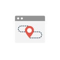Location flat vector  icon Royalty Free Stock Photo