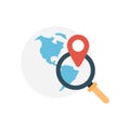 Location flat vector  icon Royalty Free Stock Photo