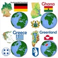 Location Germany, Ghana, Greece, Greenland