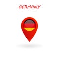 Location Icon for Germany Flag, Vector