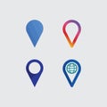 Location icon,Map logo for maps google maps, sign, route, position, symbol and vector logo Royalty Free Stock Photo