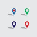 Location icon,Map logo for maps google maps, sign, route, position, symbol and vector logo Royalty Free Stock Photo