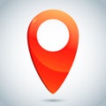 Location Icon Map Pin GPS Sign Vector Symbol Color Royalty Free Stock Photo