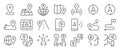 Location icon set. It included navigation, map, pin, navigator, and more icons. Editable Vector Stroke.