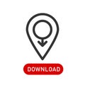 Location icon vector