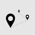 Location icon vector sign Royalty Free Stock Photo