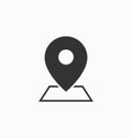 Location icon vector sign