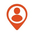 Location icon vector. Royalty Free Stock Photo