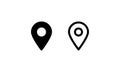 Location marker icon on a digital map