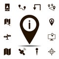 location, info icon. Simple glyph, flat vector element of Location icons set for UI and UX, website or mobile application Royalty Free Stock Photo