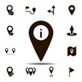 location, info icon. Simple glyph, flat vector element of Location icons set for UI and UX, website or mobile application Royalty Free Stock Photo