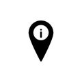 location, info icon. Simple glyph, flat vector of Location icons for UI and UX, website or mobile application Royalty Free Stock Photo