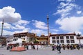 Location of Jokhang Temple in Lhasa, Tibet.