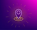 Location line icon. Map pointer sign. Vector Royalty Free Stock Photo