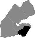 Location map of the Ali Sabieh region of the Republic of Djibouti
