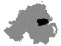 Location Map of Antrim and Newtownabbey Local Government District