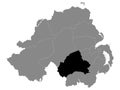 Location Map of Armagh City, Banbridge and Craigavon Local Government District