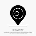 Location, Map, Bangladesh solid Glyph Icon vector Royalty Free Stock Photo