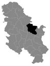 Location Map of BraniÃÂevo District