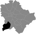 Location map of the Budafok-TÃÂ©tÃÂ©ny 22nd district XXII kerÃÂ¼let