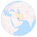 Location Map of Bushehr Airport (Bushehr, Iran). IATA-code BUZ Royalty Free Stock Photo