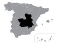 Location Map of Castilla La Mancha Autonomous Community