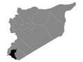 Location Map of Daraa Governorate