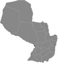 Location Map of Distrito Capital Department