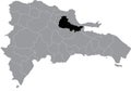 Location map of Duarte province
