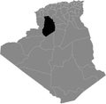 Location map of El Bayadh province