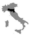 Location Map of Emilia-Romagna Region