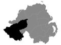 Location Map of Fermanagh and Omagh Local Government District