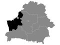 Location Map of Grodno Region