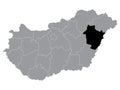 Location Map of HajdÃÂº Bihar Region