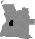 Location map of Huambo province