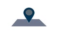 Location map icon, gps pointer mark Royalty Free Stock Photo